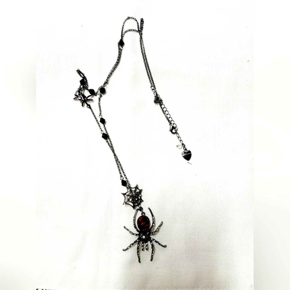 Betsey Johnson Spider Necklace